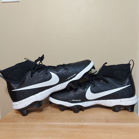 Nike Alpha Huarache NXT MCS Baseball Cleats Black White DJ6519-002 Men's Size 13 - Picture 4 of 7